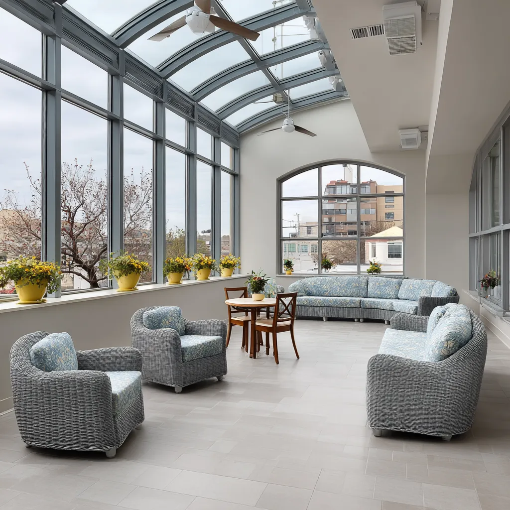 Welcoming admissions area
